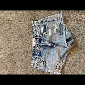 Distressed denim Jean shorts